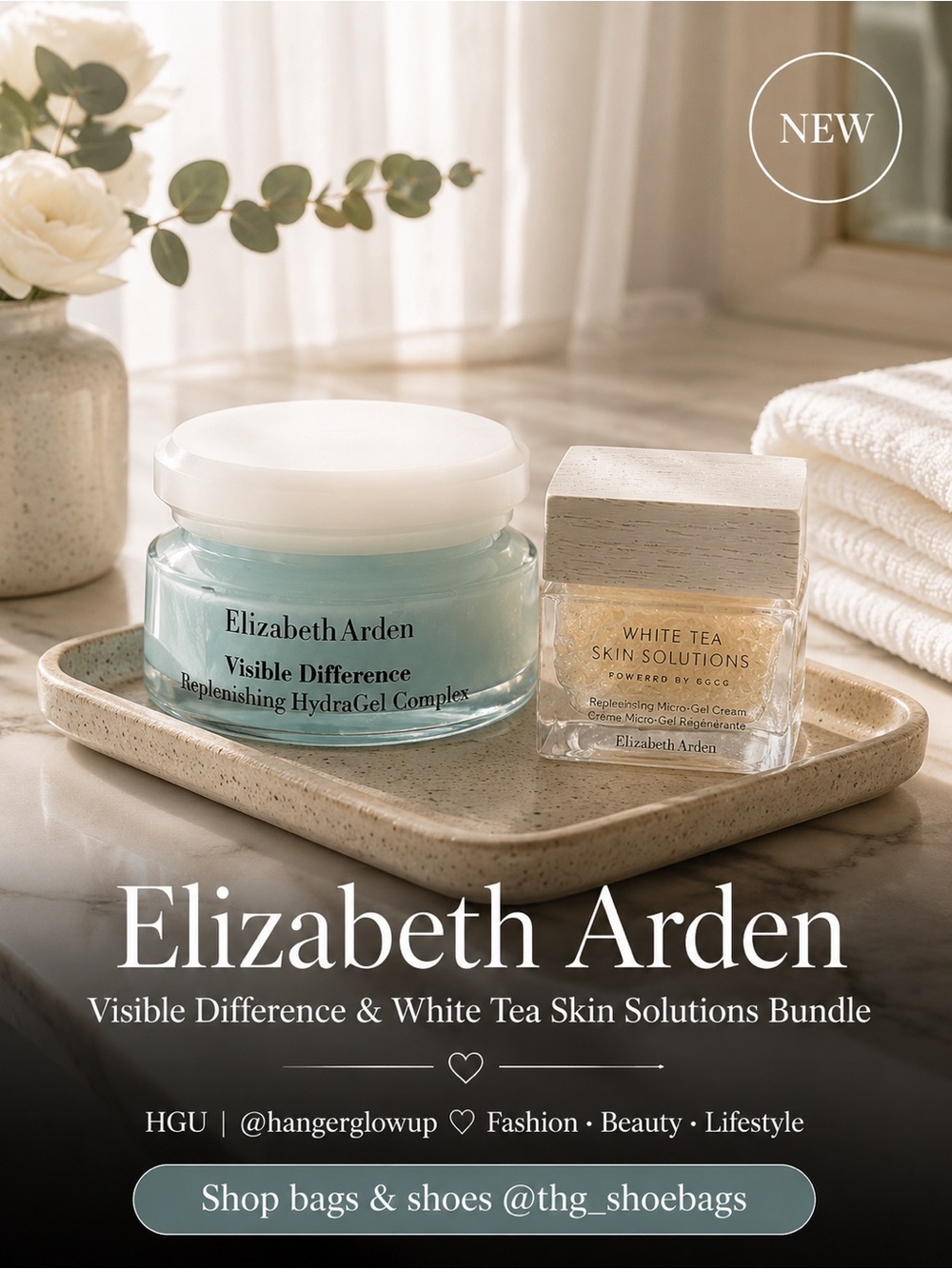 Elizabeth Arden Visible Difference White Tea Skincare Duo NEW SEALED